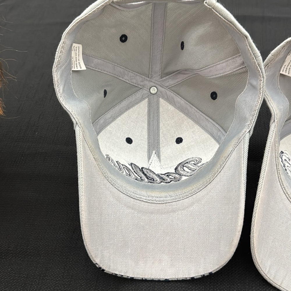2 Dallas Cowboys Gray and Blue Baseball Caps acrylic/wool blend (mlb) - Picture 5 of 8